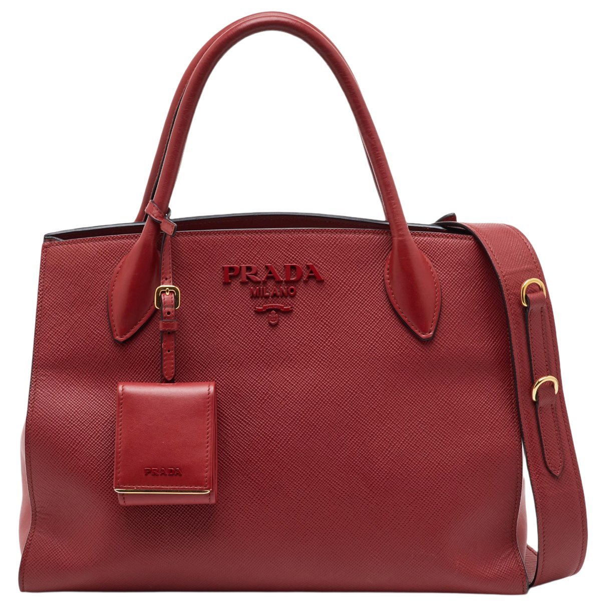Prada Monochrome leather tote