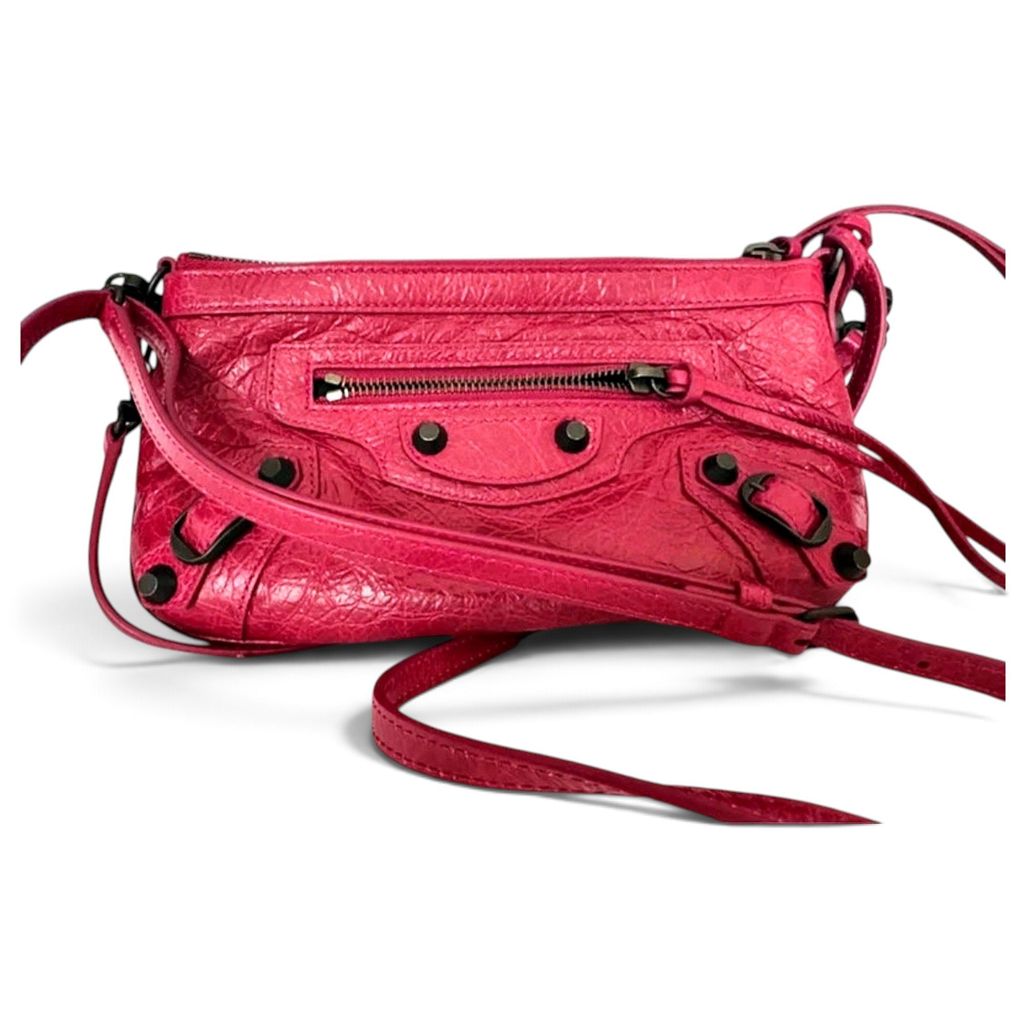 Leather clutch bag