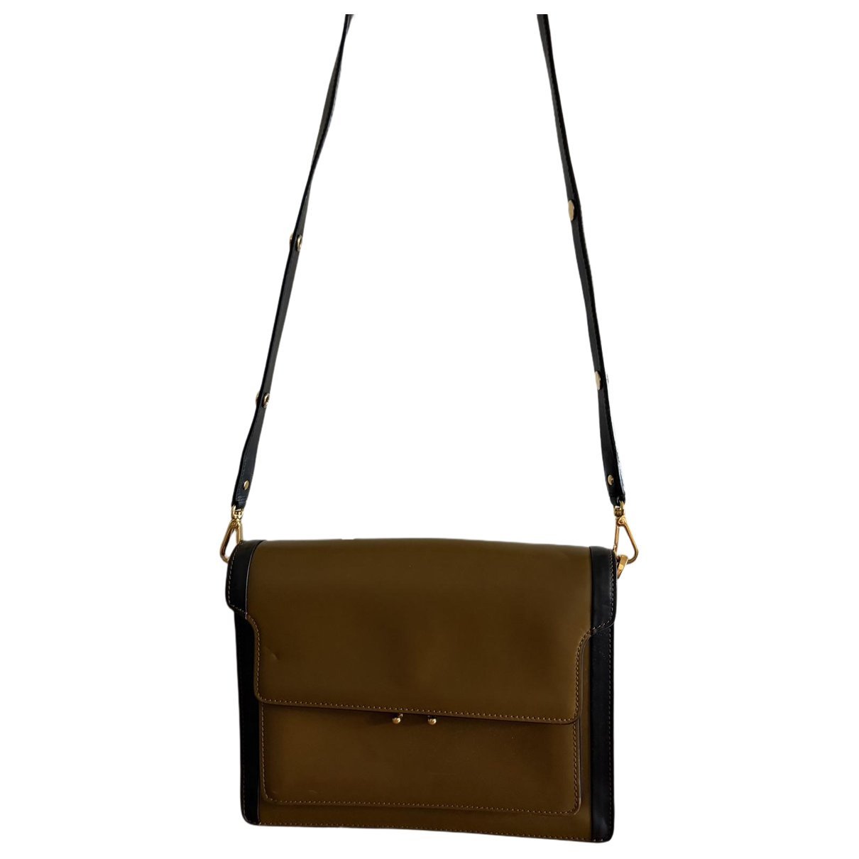 Trunk leather handbag