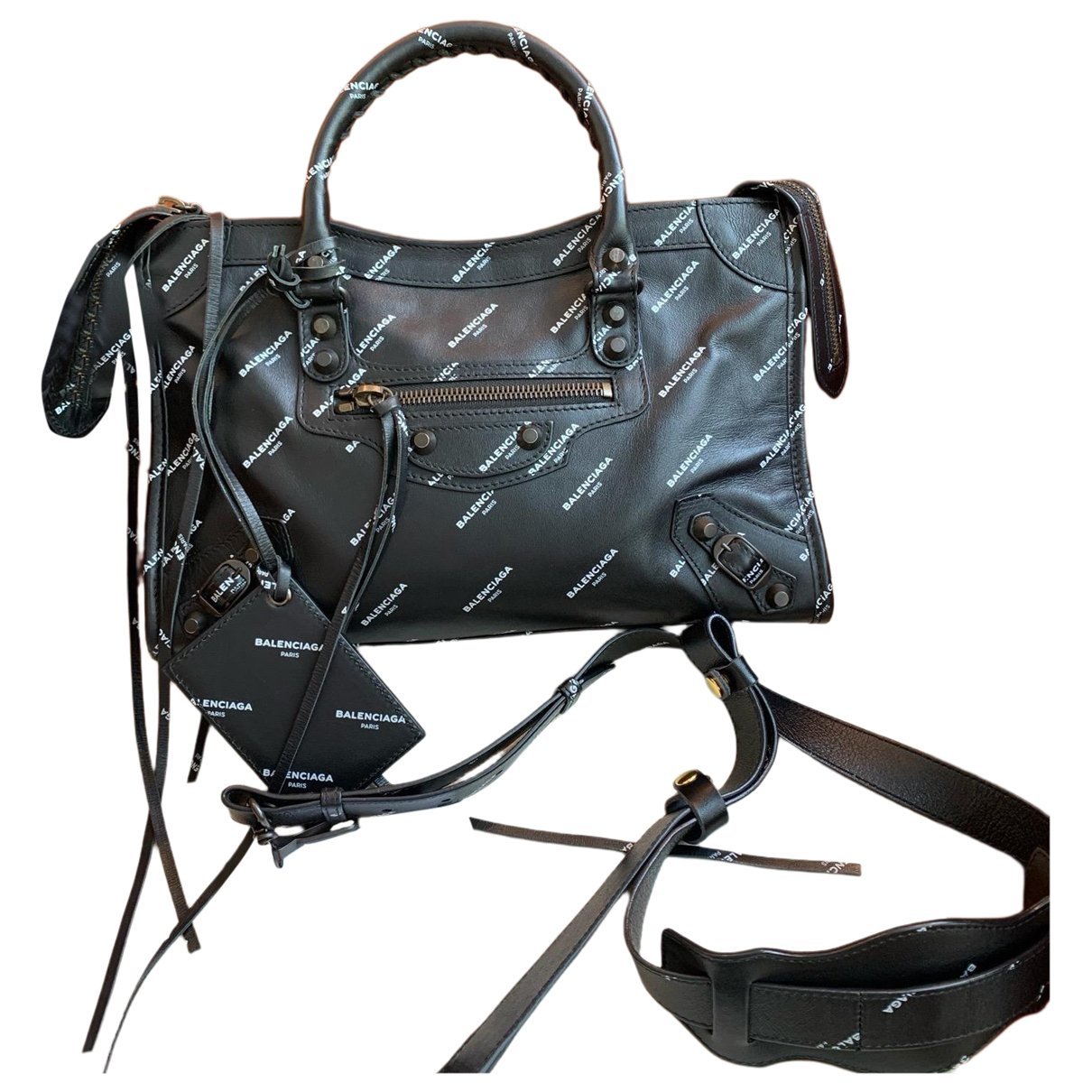 City leather bag