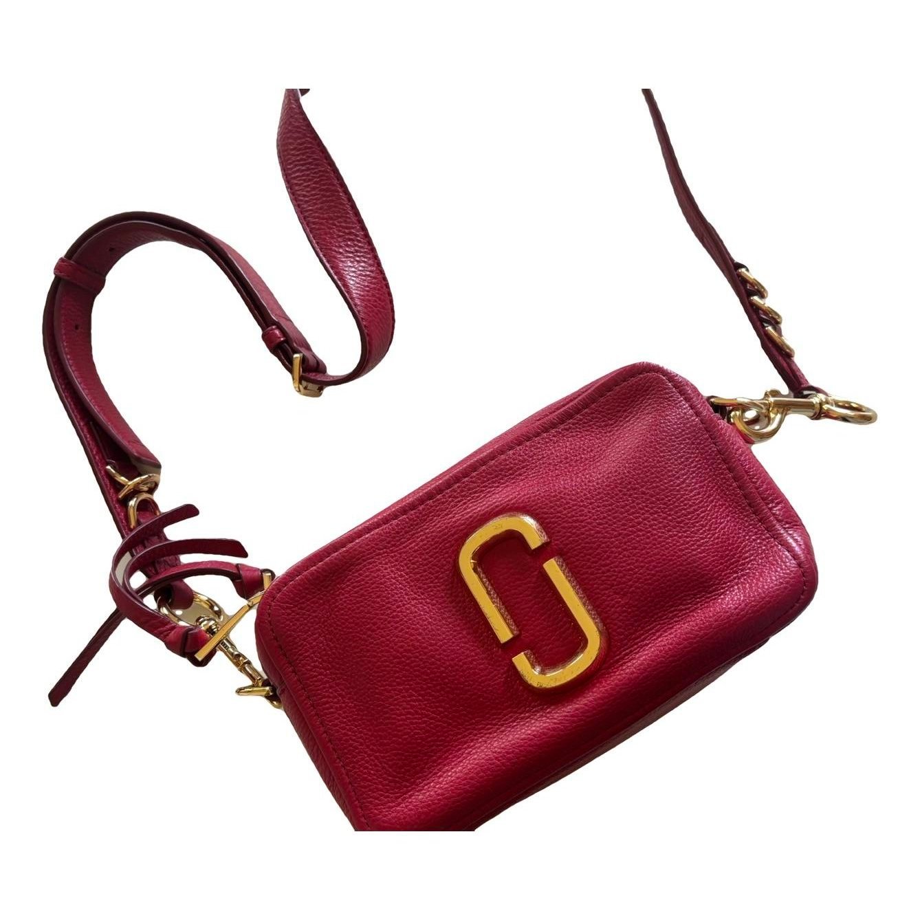 Snapshot leather clutch bag