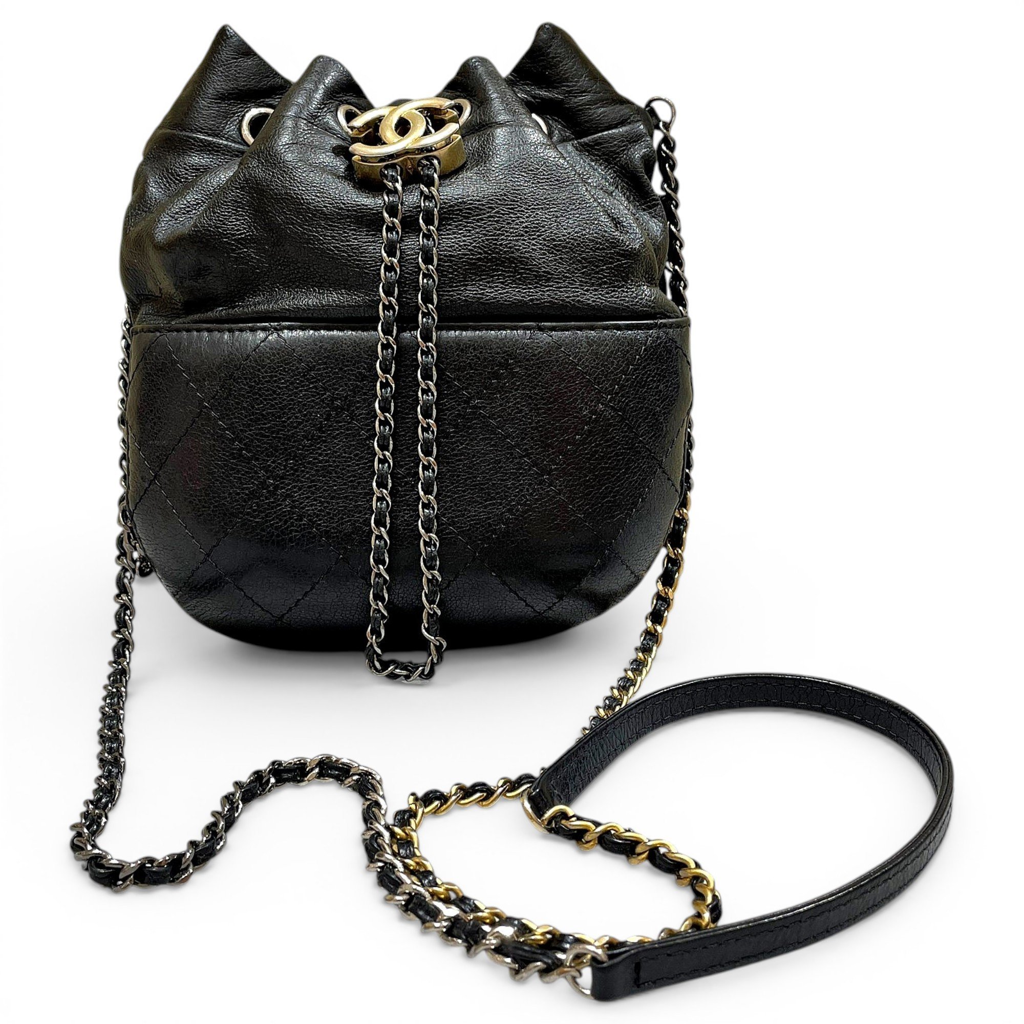 Gabrielle Bucket leather crossbody bag