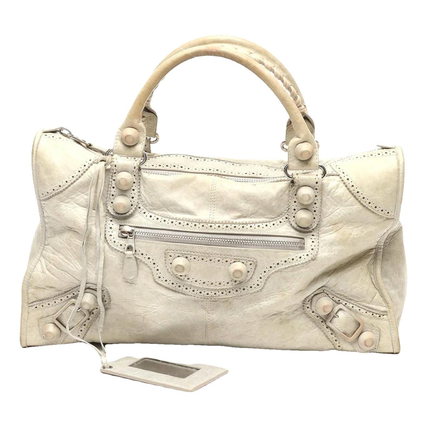 Leather travel bag