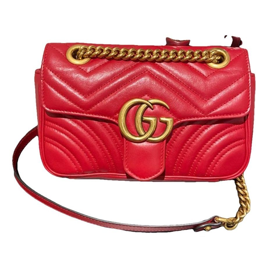 GG Marmont Flap leather handbag