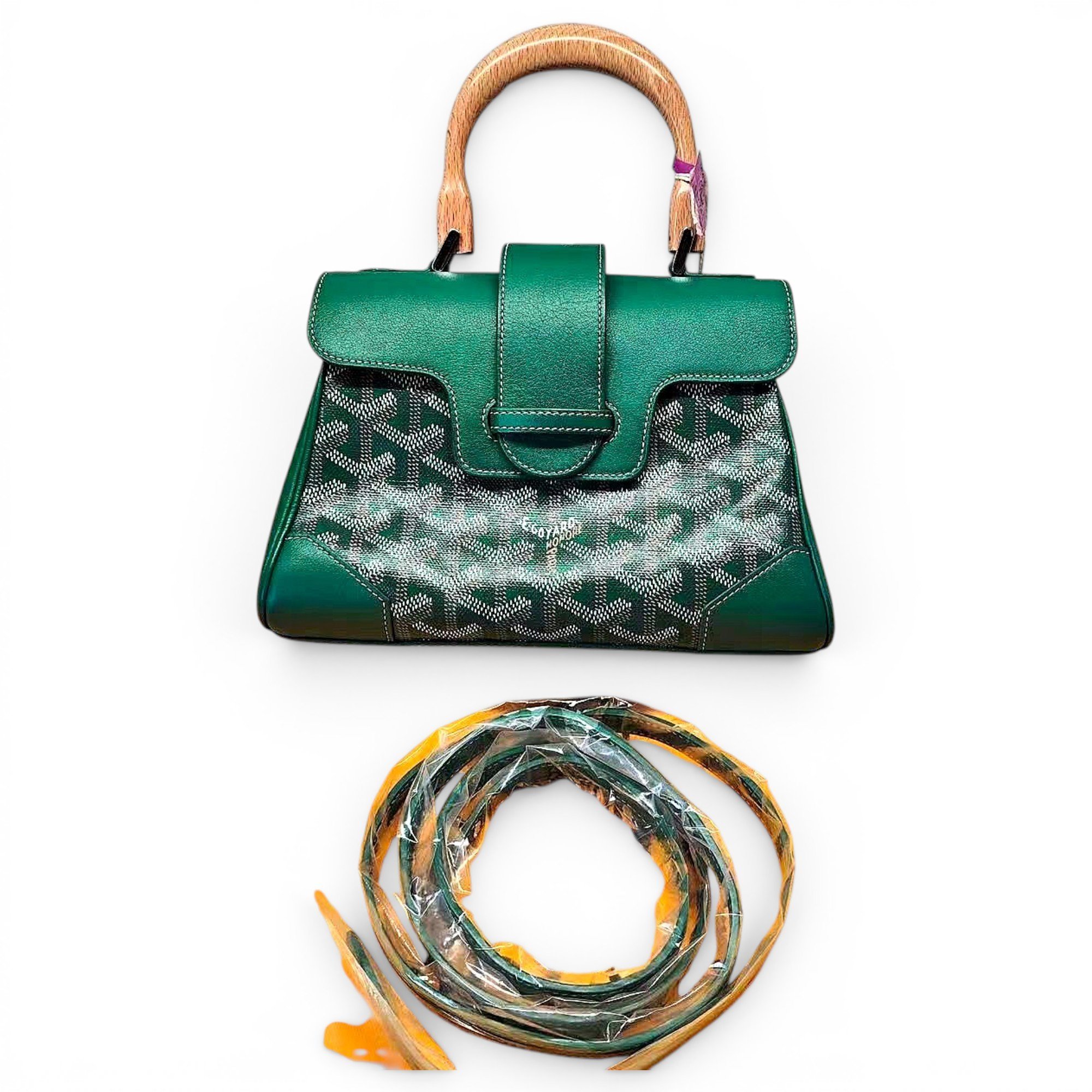 Goyard Saïgon leather handbag
