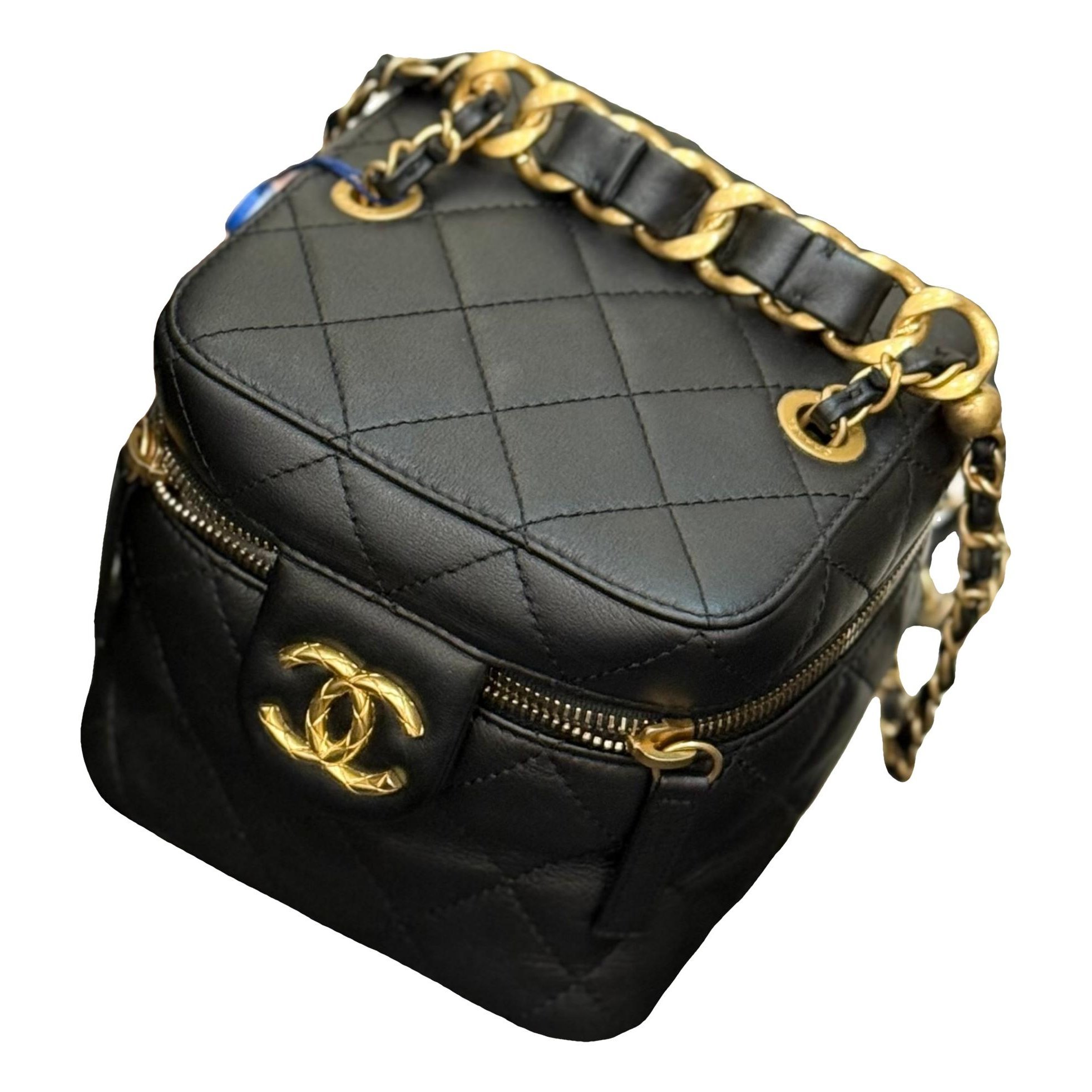 Trendy CC Vanity leather handbag