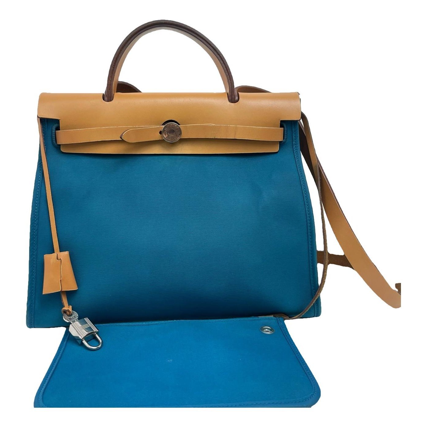 Hermes Herbag Handbag Gold