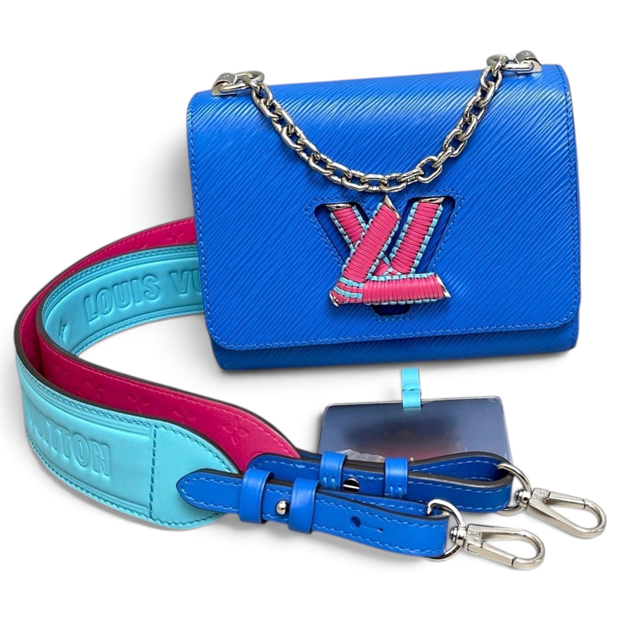 Twist leather handbag