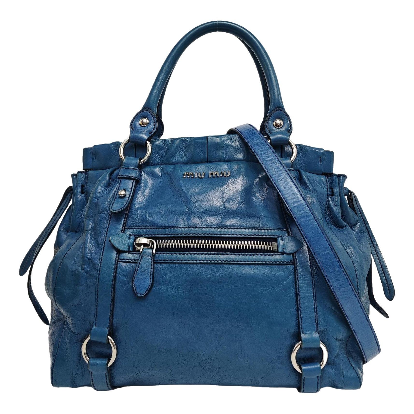 Vitello leather crossbody bag