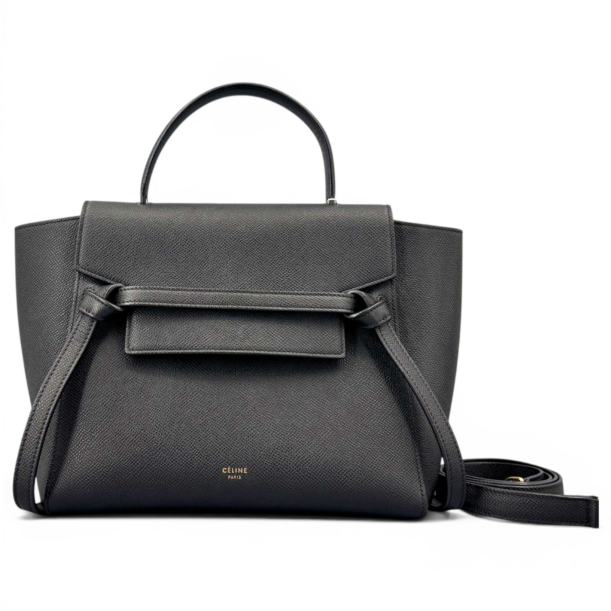 Belt leather handbag