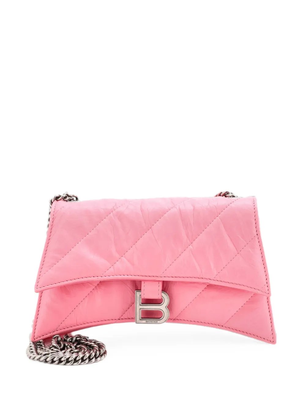 Crush Chain Flap Bag Quilted Crushed Calfskin Small shoulder bag