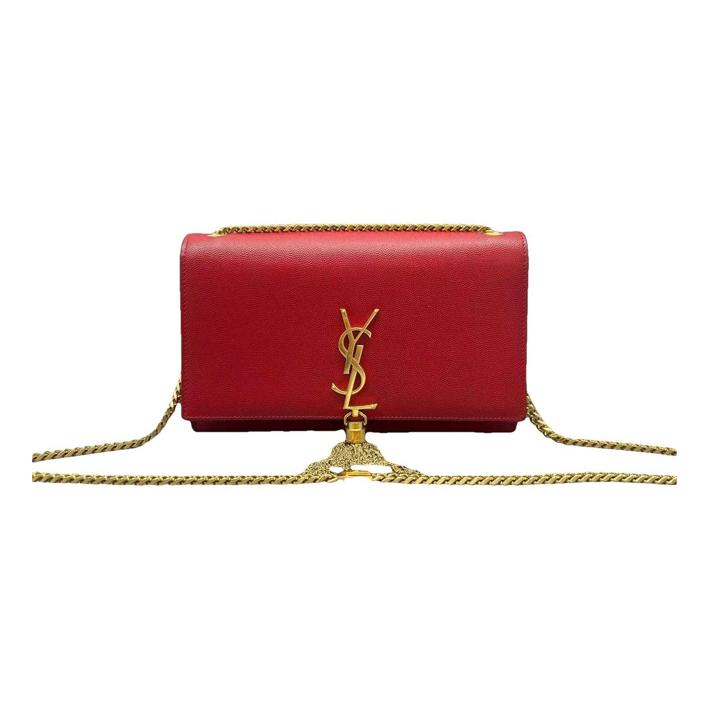 Pompom Kate leather handbag