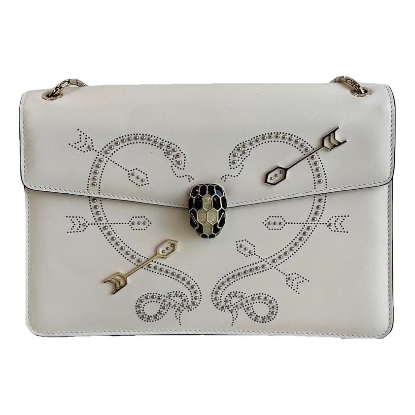 Serpenti leather handbag
