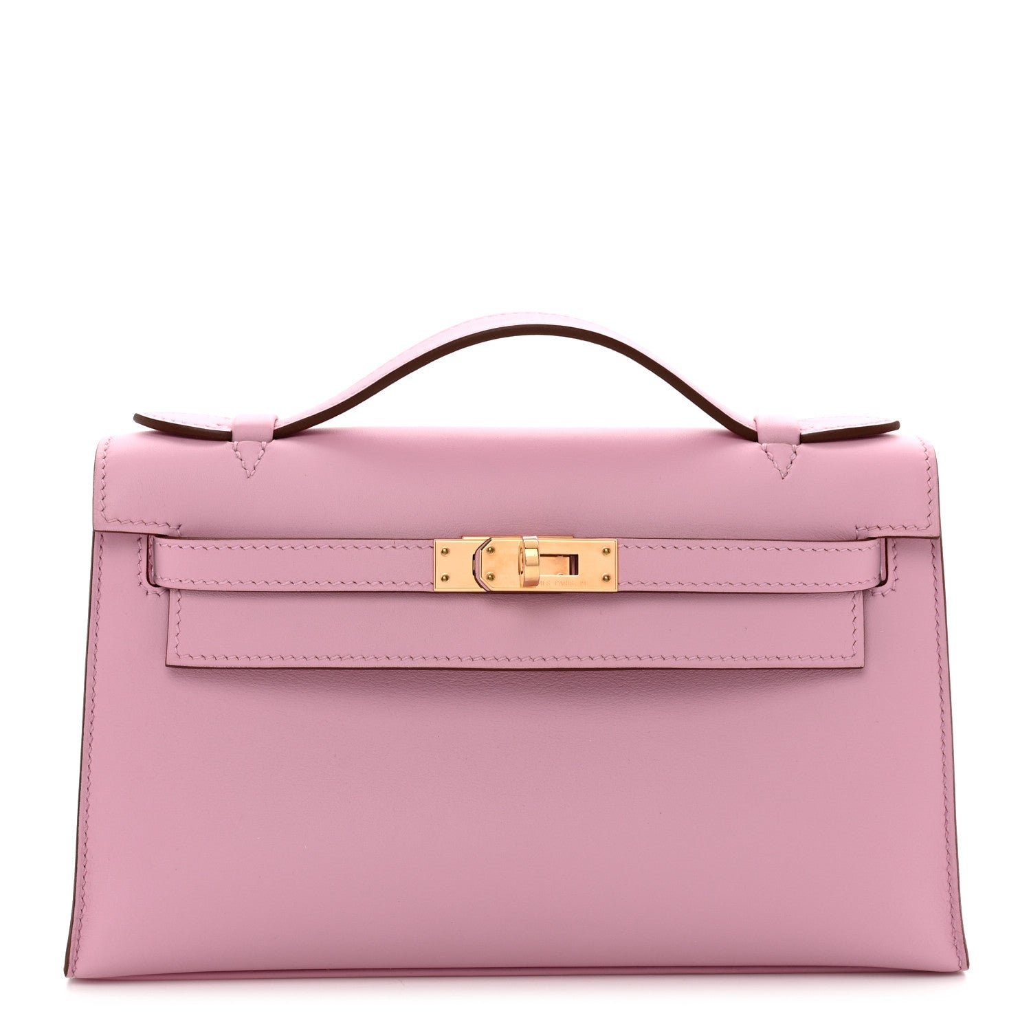 Hermes Swift Kelly Pochette Clutch Mauve Sylvestre