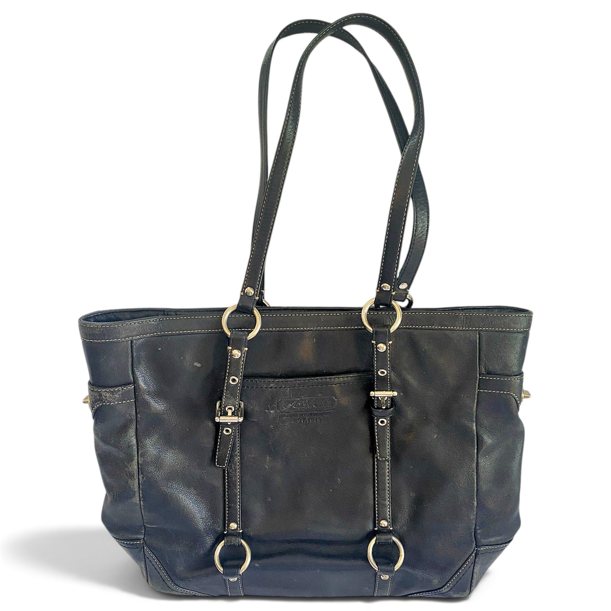 Leather tote