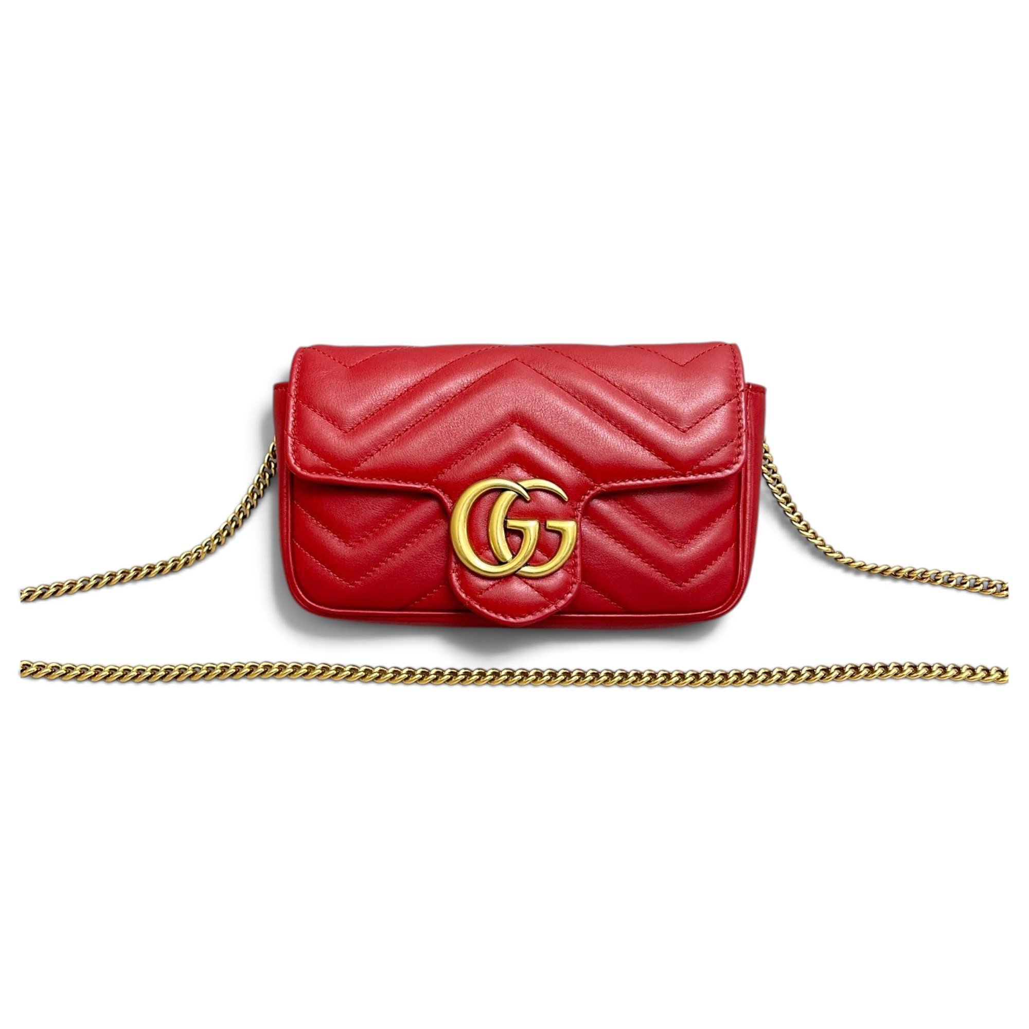 GG Marmont Flap leather handbag