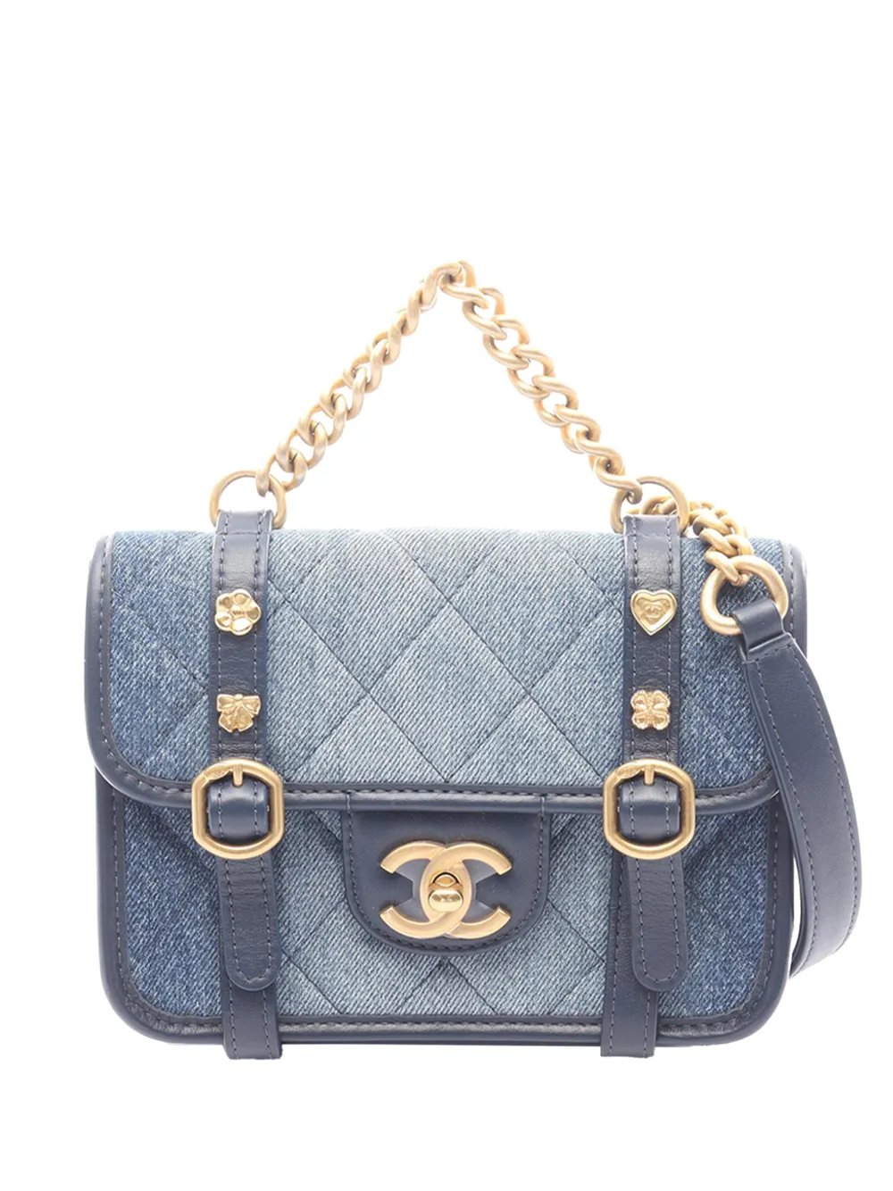 2021-2026 Mini Denim Chain Flap Bag satchel