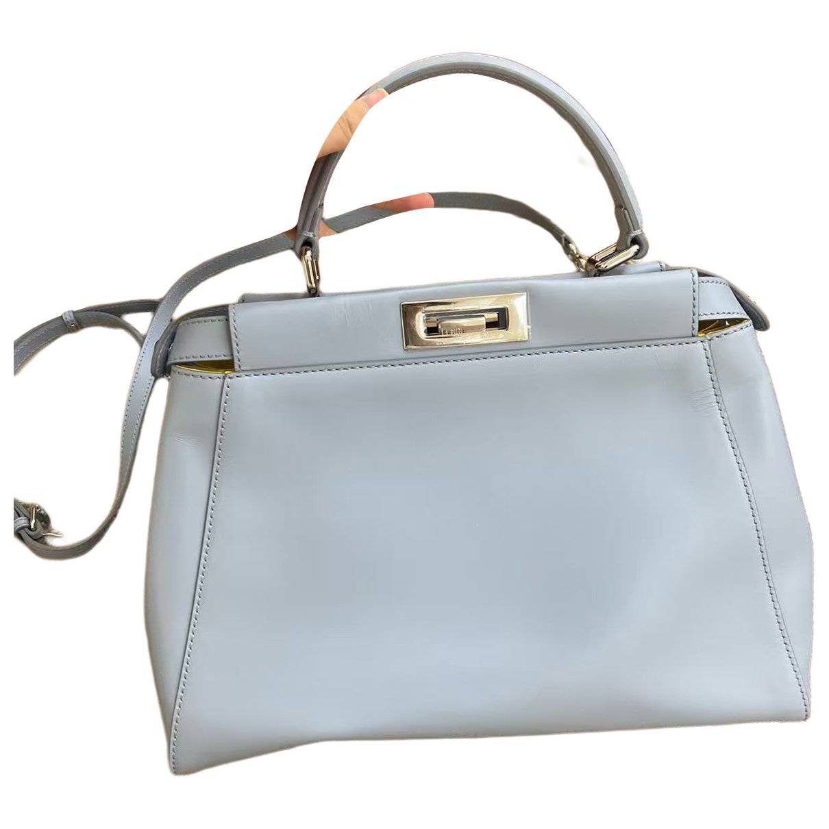 Peekaboo leather handbag