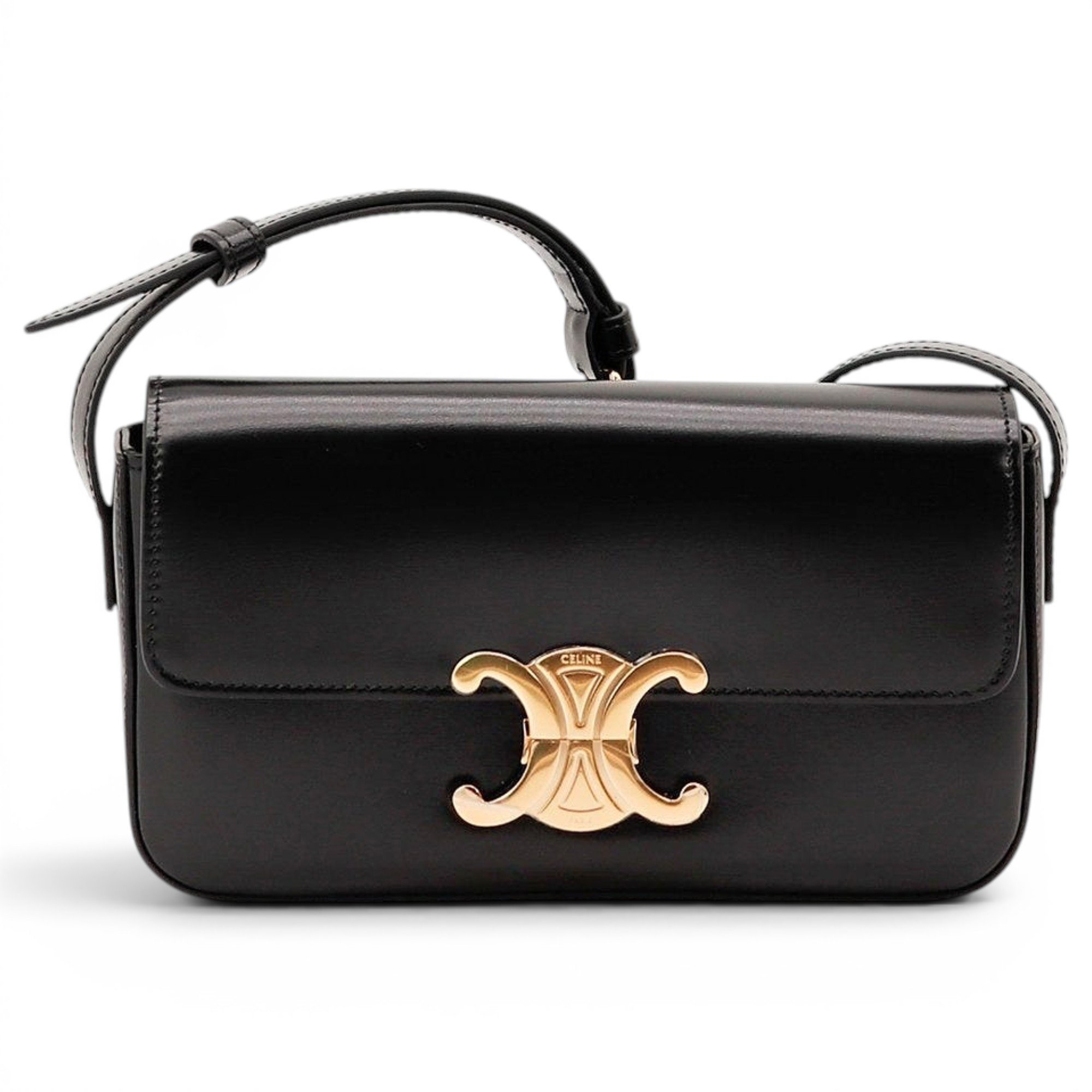 Triomphe leather handbag