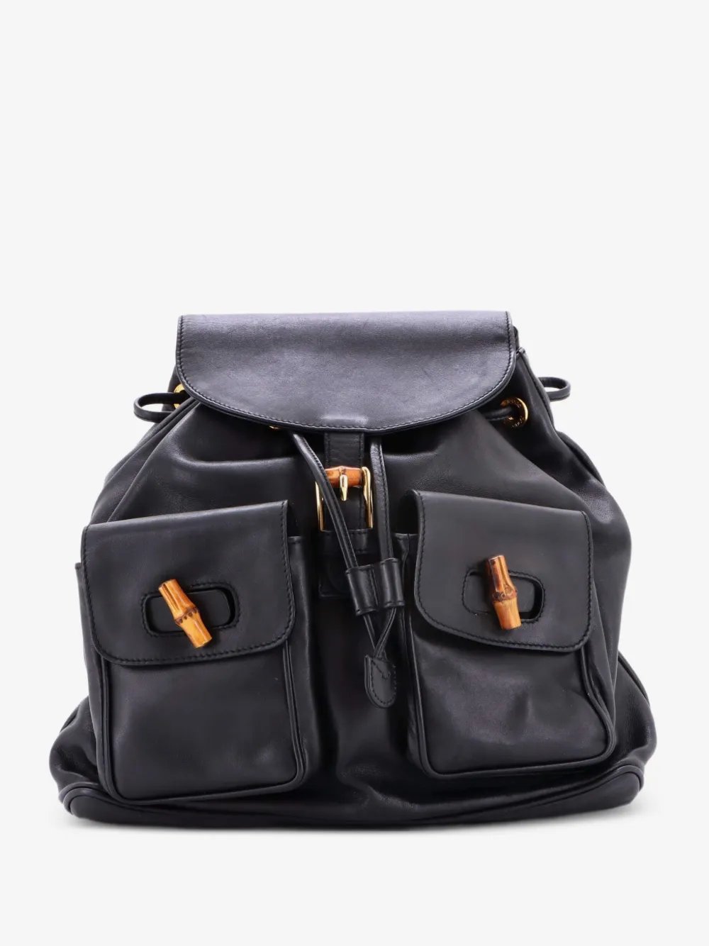 Vintage Bamboo Leather Medium backpack