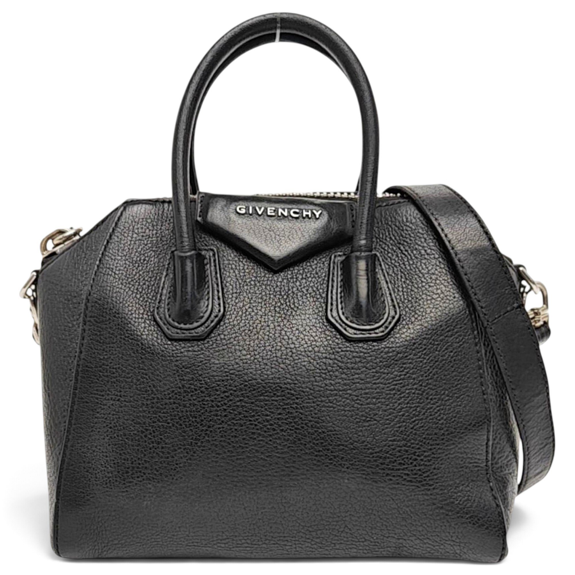 Bow Cut leather handbag