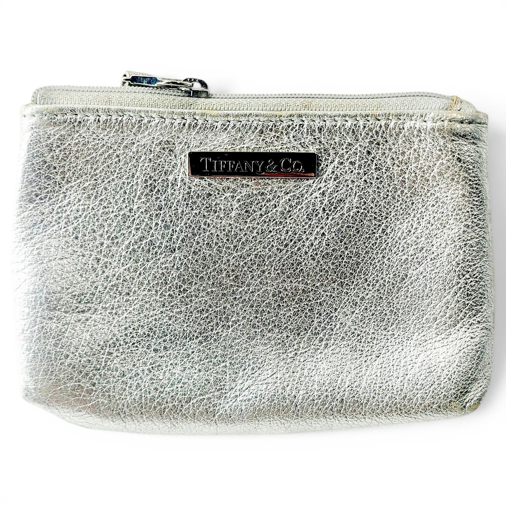 Leather clutch bag