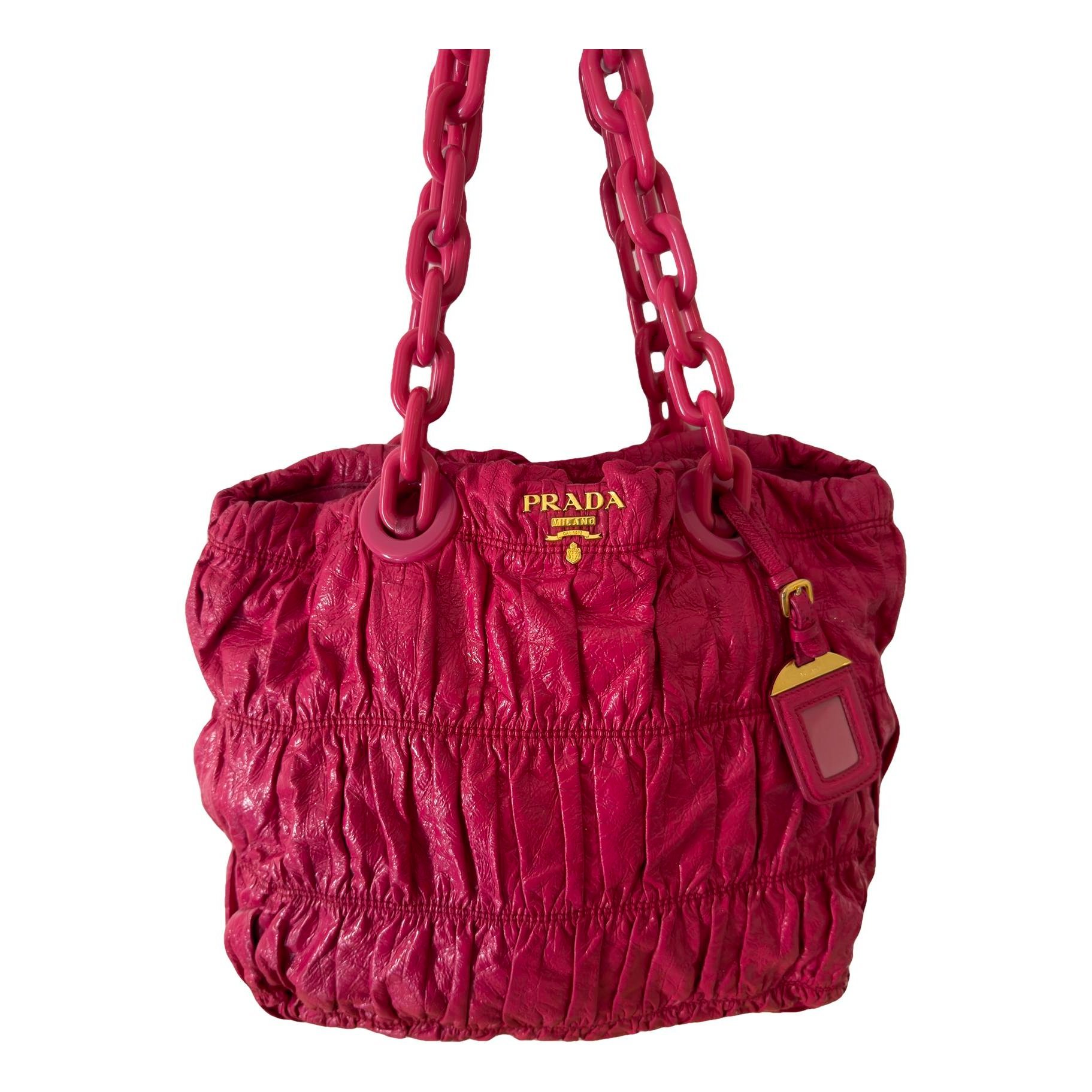 Patent leather handbag