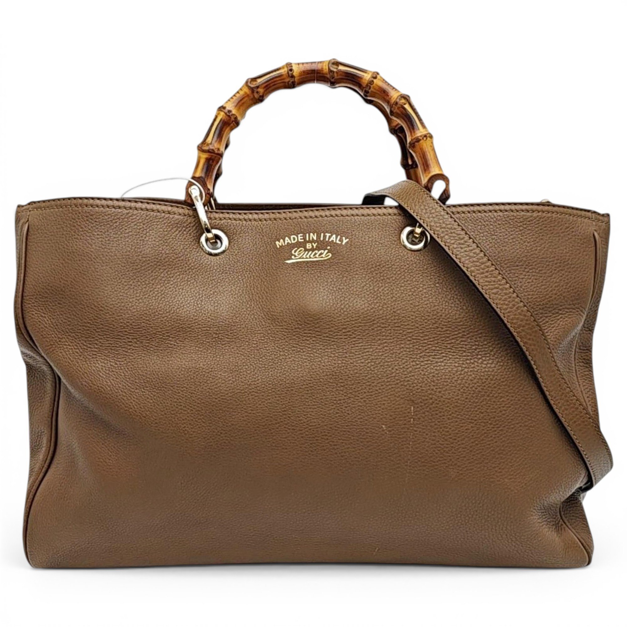 Bamboo Shopper leather tote