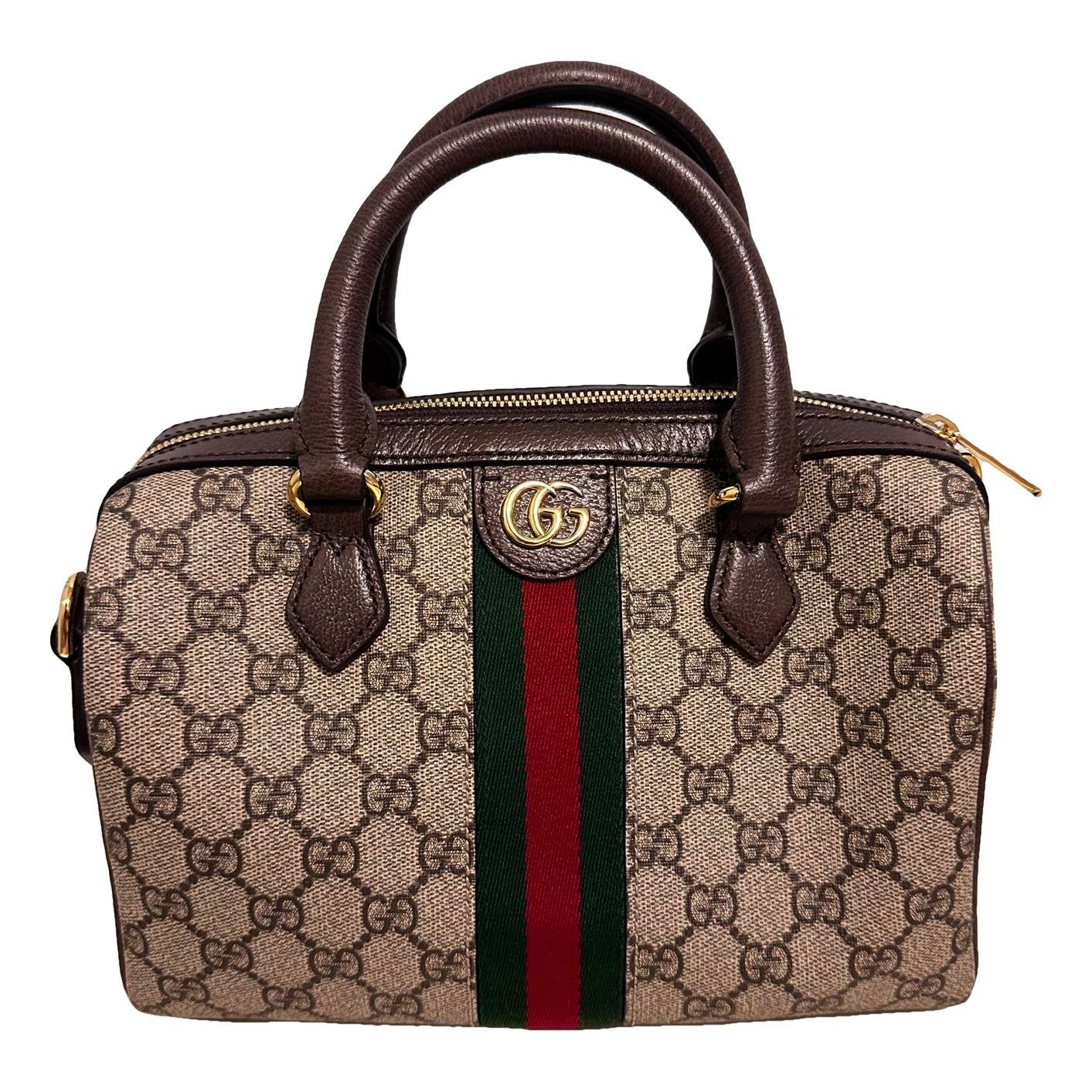Ophidia Boston leather handbag