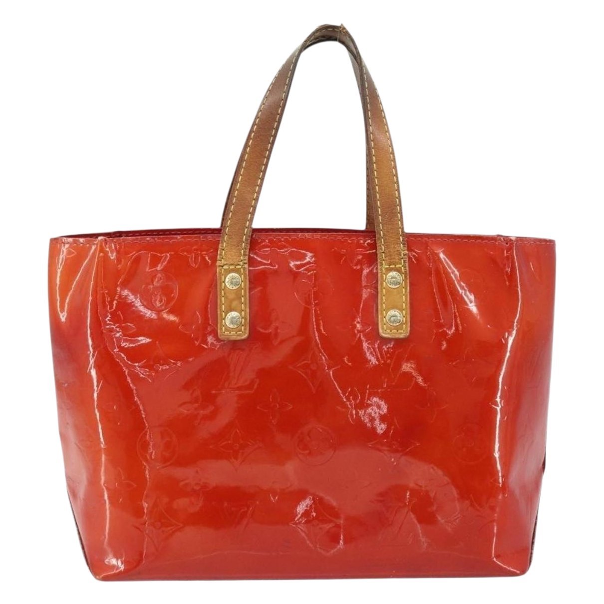 Reade patent leather handbag