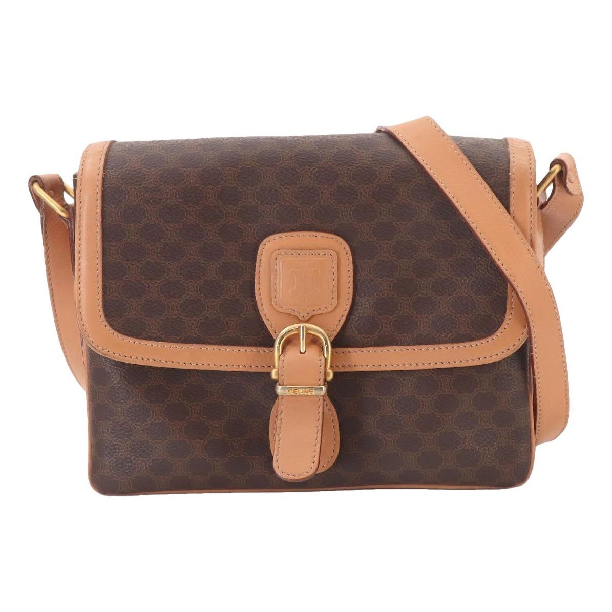 Pocket leather handbag