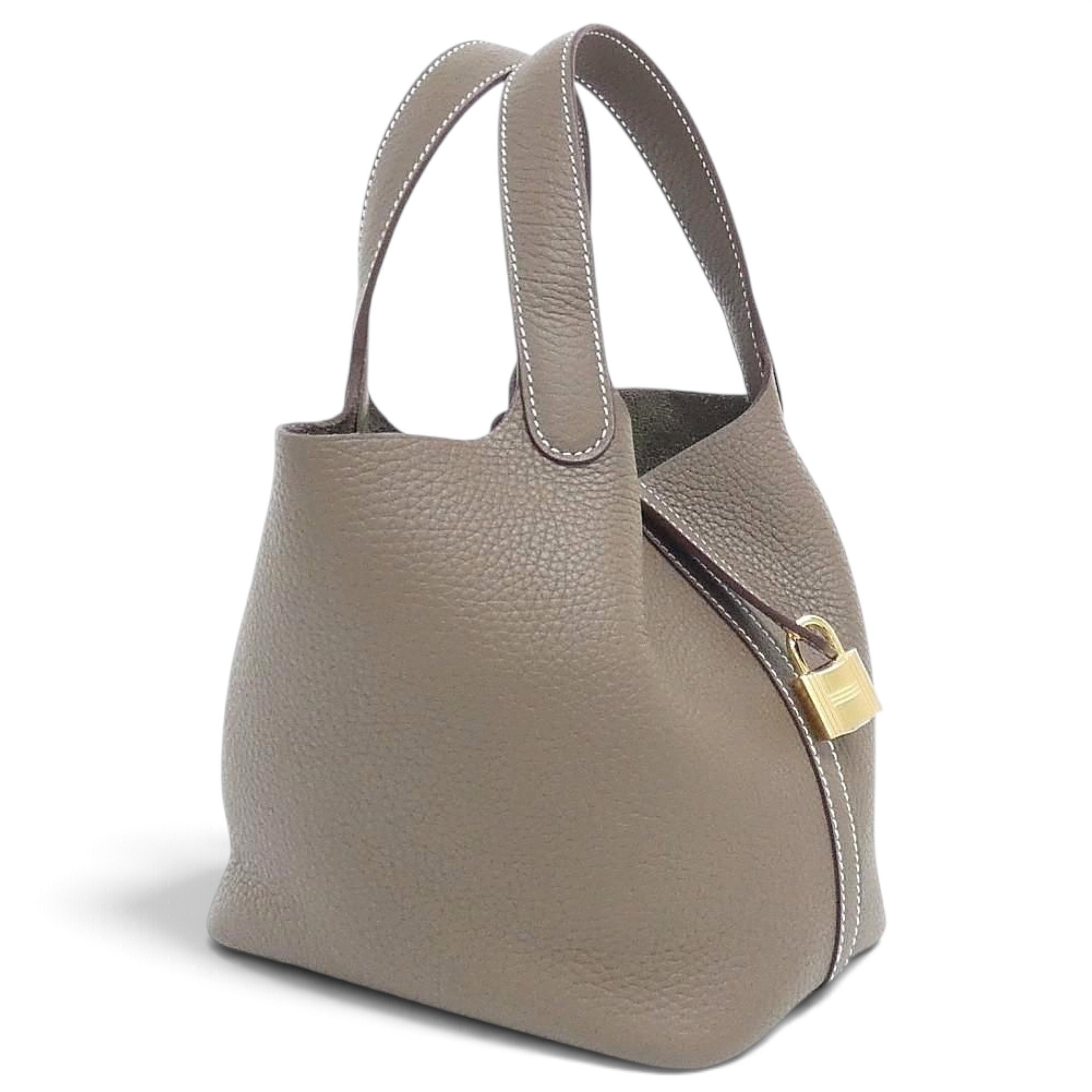 Picotin leather handbag