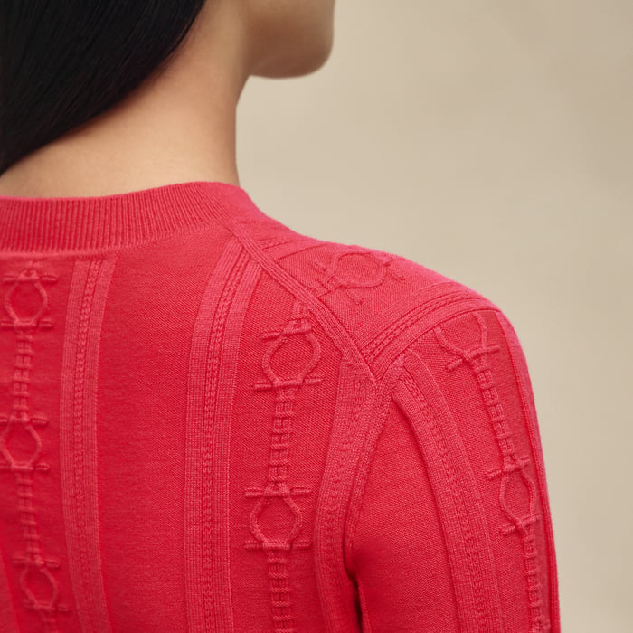Rose Pivoine Long-sleeve Sweater