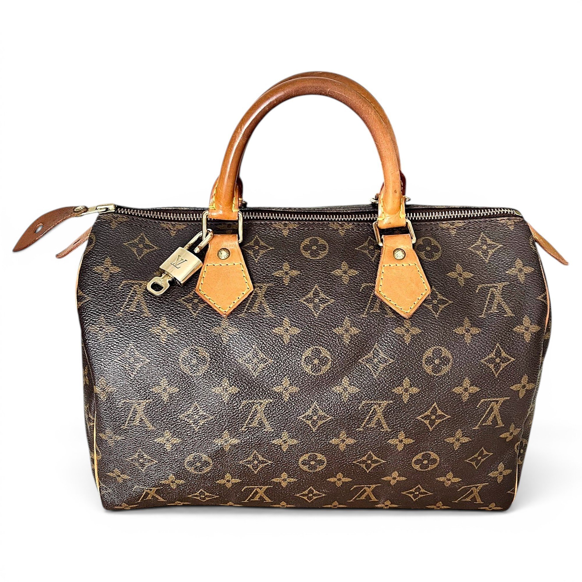 Speedy leather handbag