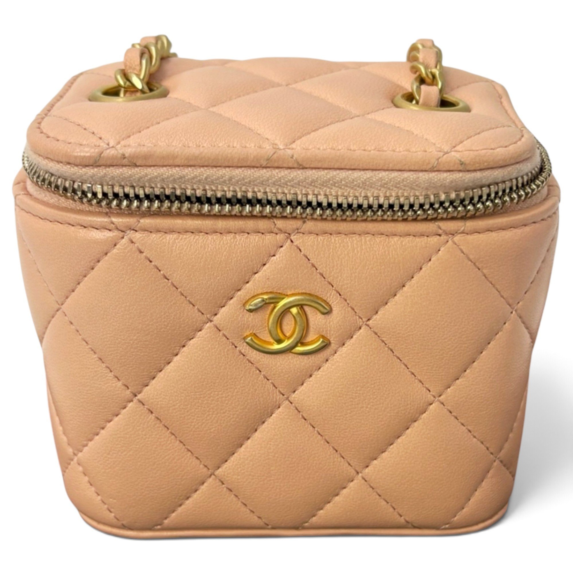 Vanity leather handbag