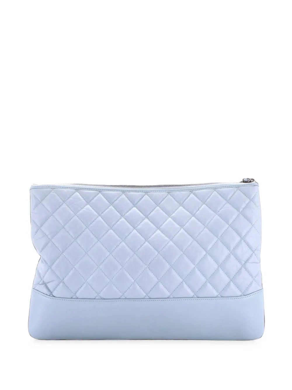 Gabrielle O Case Quilted Aged Calfskin Large clutch bag