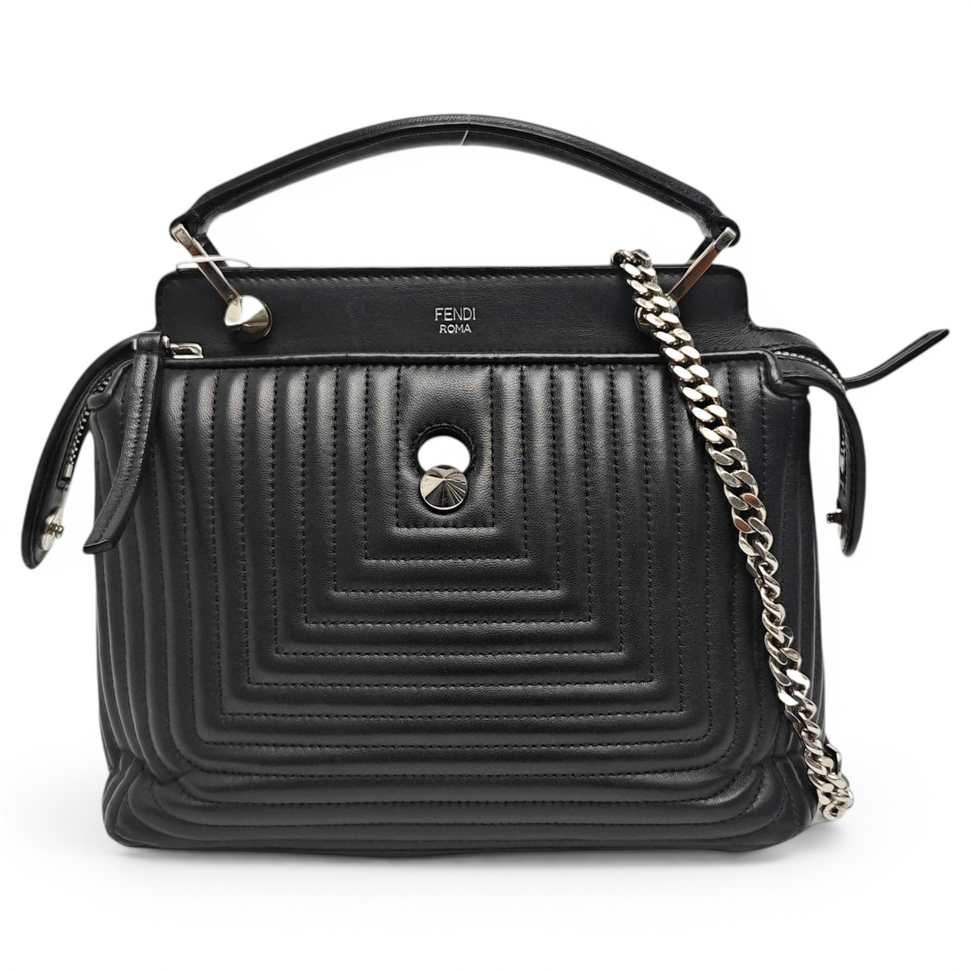 Dot Com leather handbag