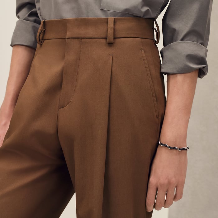 Caramel Pleated Palerme Pants