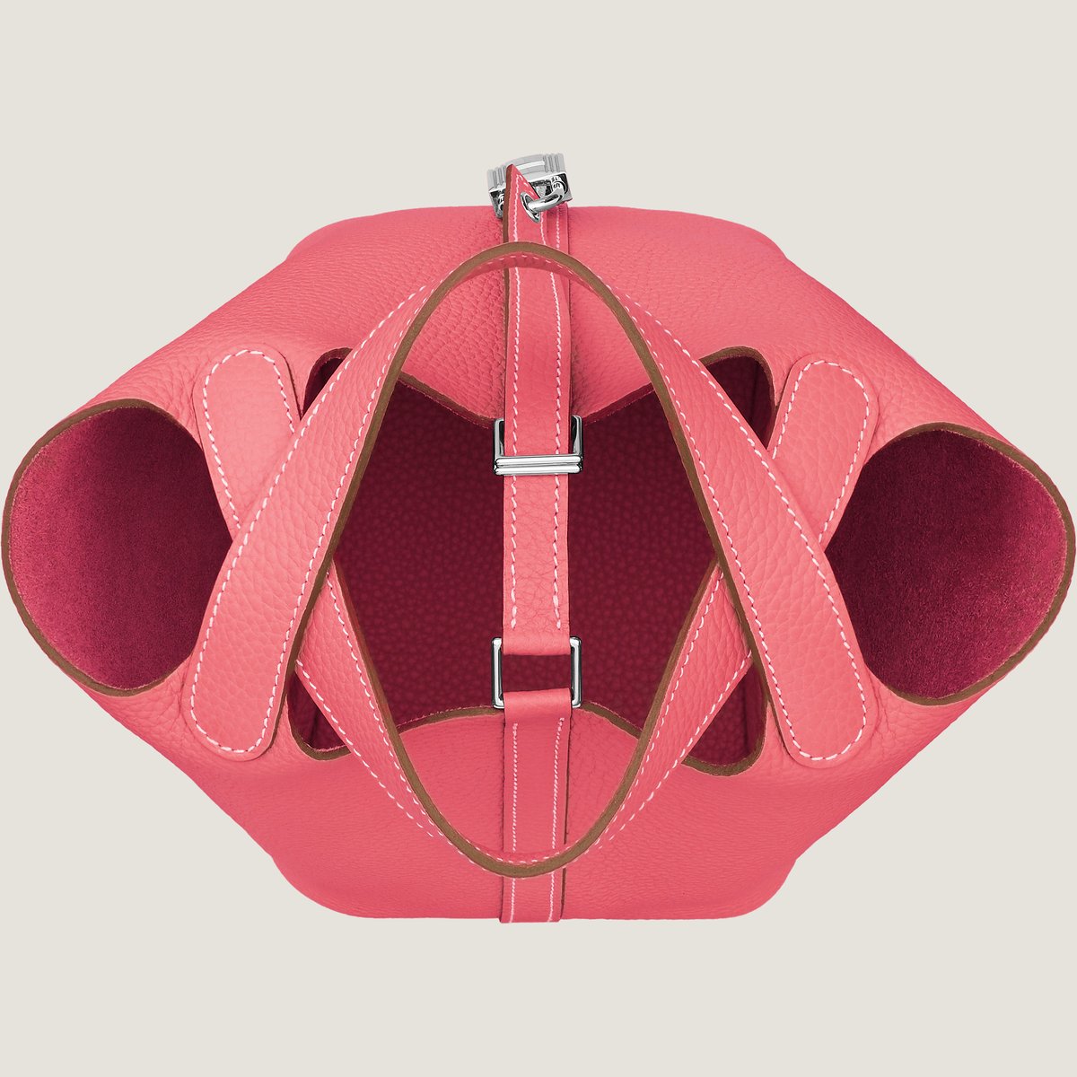 Rose Azalée Picotin Lock 18 Bag