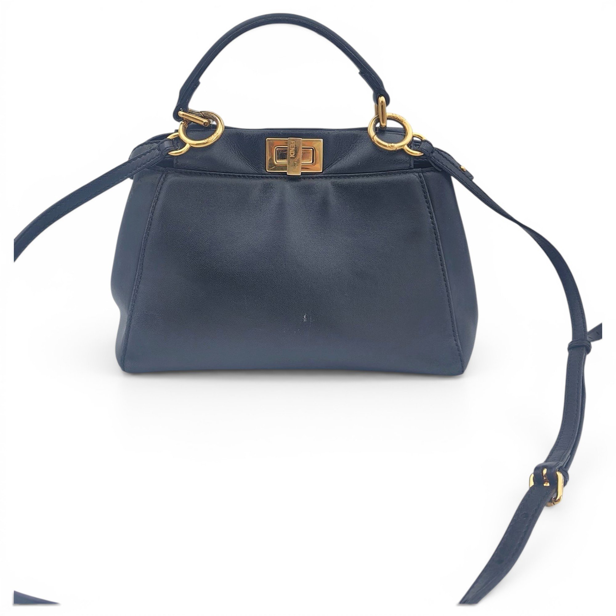 Peekaboo leather handbag