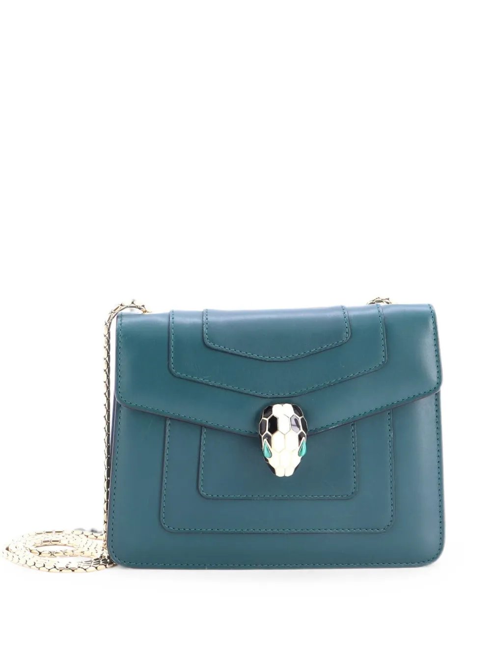 Serpenti Forever Square Shoulder Bag Leather Small crossbody bag