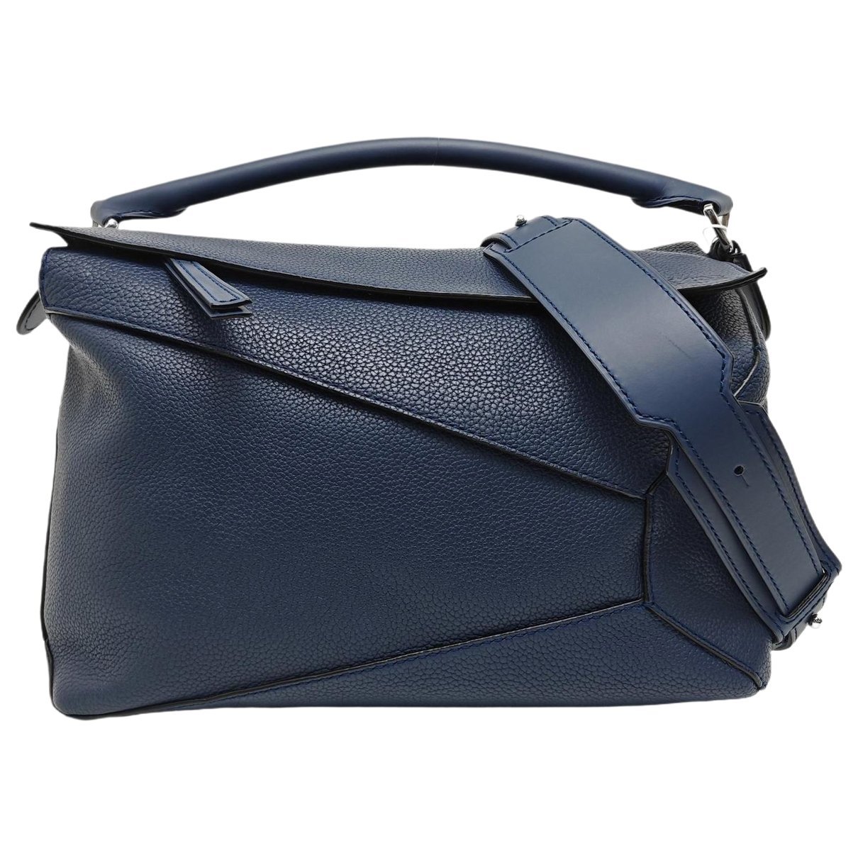Puzzle leather handbag