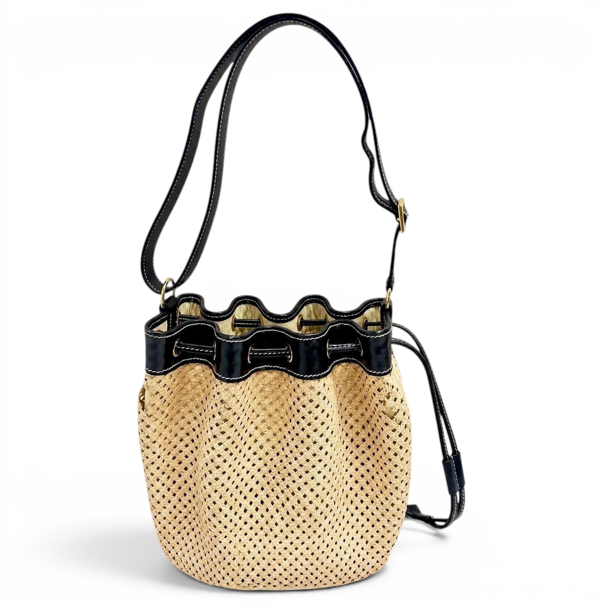 Market leather handbag