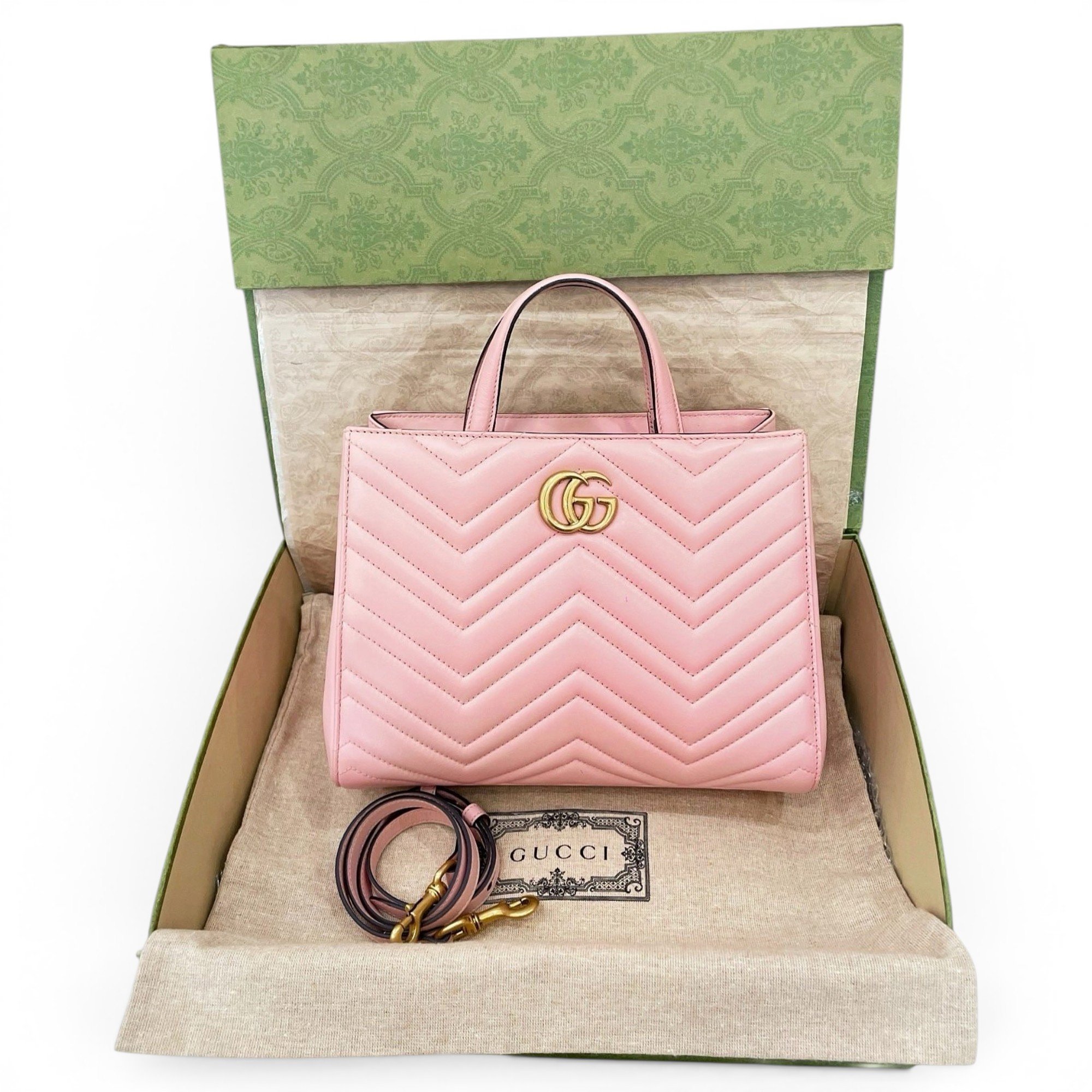 GG Marmont Shopping leather tote