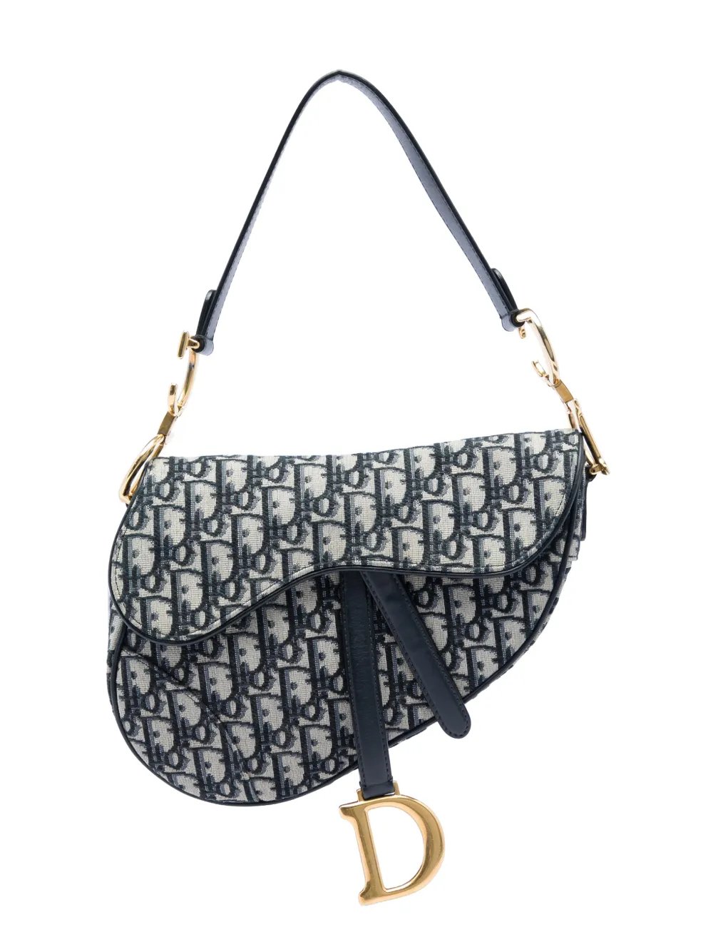 Dior 2018 Oblique Canvas Saddle Bag shoulder bag
