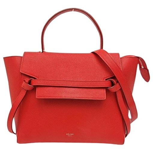 Belt leather handbag
