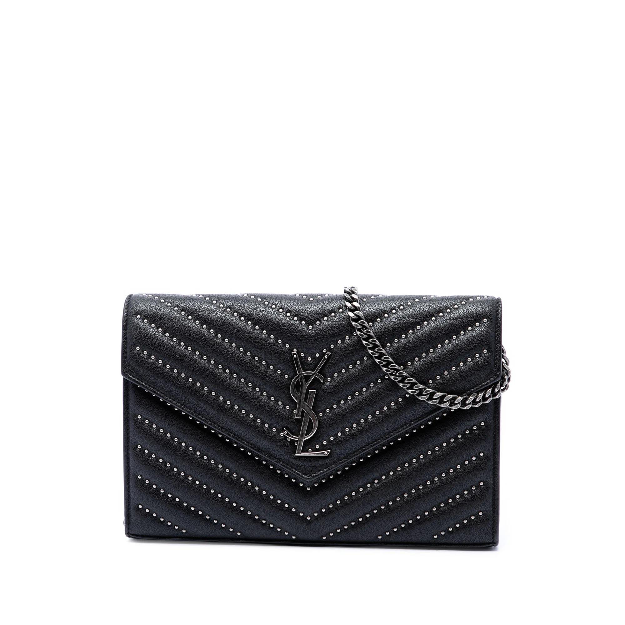 Envelope leather crossbody bag