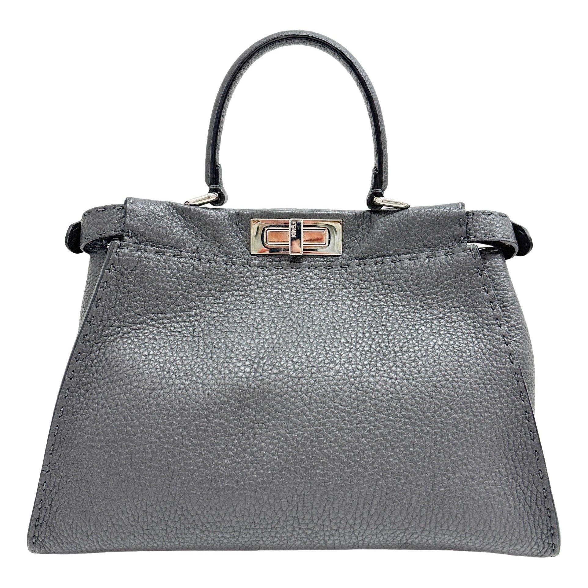 Peekaboo leather handbag