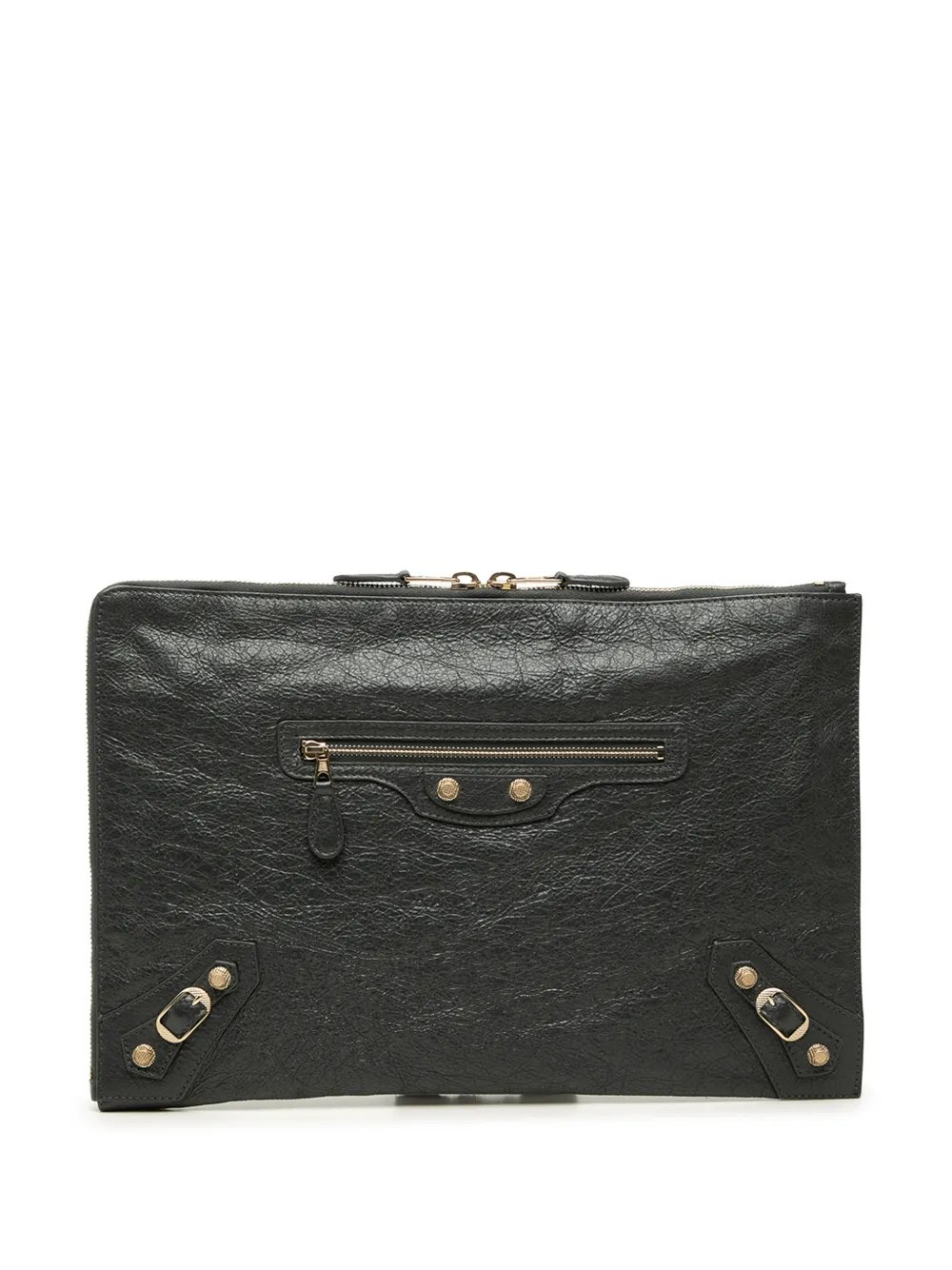 2018 Lambskin Motocross Giant 12 Zip Around Flat clutch bag