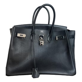 Hermes Birkin 30 Handbag Black Leather